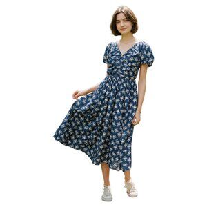 Bohme Blue Floral Maxi Dress
